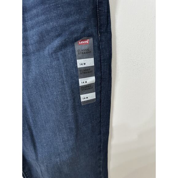 Levi's Women's Classic Straight Stretch Mid Rise Easy Fit 14M Women’s 32x30 Blue - Picture 2 of 8
